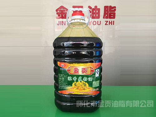 金貢濃香菜籽油20L